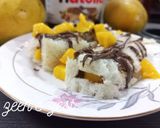 A picture of step 2 of Nutella and Mango Rolls.