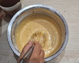 Foto langkah ke 4 dari resep Bolu karamel/bolu sarang semut 4 telur.