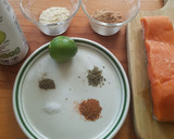 Foto del paso 1 de la receta: Salmón con costra de almendra