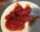 Une image de l'étape 5 de Aubergines graffiti farcies jambon oignon tomates et mozzarella di buffala.