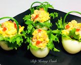 Hình bước làm 3 của món Salad Trứng Xúc Xích