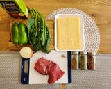 Foto del paso 1 de la receta: Lasagna de carne y espinaca!🥩🥬