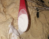 A picture of step 4 of Basbousa.