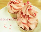 Hình bước làm 6 của món Cupcake Vani Màu Hường cho Valentine's Day