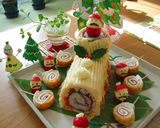 A picture of step 11 of Christmas Sushi Bûche de Noël.