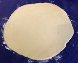Une image de l'étape 4 de Tarte renversée aux pêches de vigne et amandes.