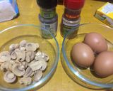 Foto langkah ke 1 dari resep Mushroom omelette with cheese.