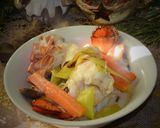 Une image de l'étape 5 de Cocotte lotte et homard en sauce crémée pour le Nouvel An.