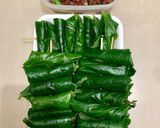 Hình bước làm 2 của món Bò cuốn lá lốt