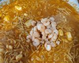 A picture of step 7 of Fideuá with Cuttlefish, Shrimp, and Aioli.