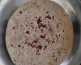 A picture of step 1 of Chapati Sandwich.