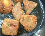 A picture of step 3 of Oats Tikki.
