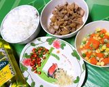 รูปขั้นตอนการทำที่ 1 ของ ข้าวผัดหมูแดดเดียวพริกขี้หนู