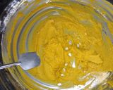 A picture of step 3 of Besan Sev.