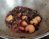 A picture of step 6 of Amaranth Leaves with Potato.