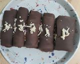Foto langkah ke 4 dari resep Dadar gulung pisang coklat keju.