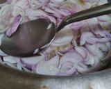 A picture of step 3 of Karela qeema.