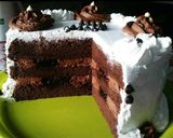 Foto langkah ke 9 dari resep Black forest cake (base chocolate chiffon).