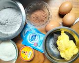 Foto langkah ke 1 dari resep Brownies Kukus Ketan Hitam.