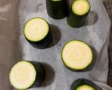 A picture of step 1 of Stuffed Zucchini with Cheese and Potato.