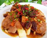 Foto del paso 10 de la receta: Solomillo de cerdo al Moscatel con pasas, piñones y cerezas 🔥🔥