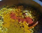 A picture of step 2 of Chana dal puri.