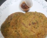 A picture of step 6 of Coriander lachcha Paratha.