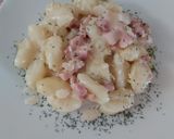 Pas rețetă Gnocchi cu bacon și sos de smântână 5 fotografie