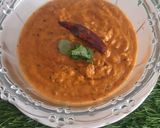 A picture of step 5 of Kara chutney, for South Indian.