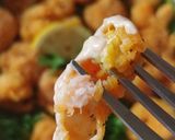 A picture of step 6 of Fried king prawns.
