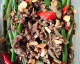 Foto langkah ke 3 dari resep Tumis baby buncis/buncis manis dengan Daging Giling.
