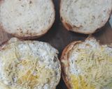 A picture of step 3 of Coleslaw and egg burger.