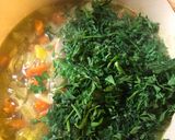 A picture of step 5 of Carrot top soup - vegan.