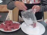 Ternera estofada con setas