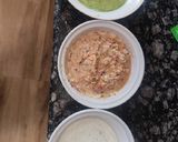 A picture of step 3 of Spicy Tricolour Sandwich Dhokla.