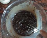 A picture of step 3 of Walnut Brownie cake.