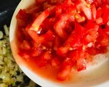 A picture of step 2 of Aloo chana masala.