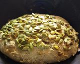 A picture of step 6 of Gluten-Free, No-Knead Buckwheat Chia Bread (w/ pumpkin seeds).