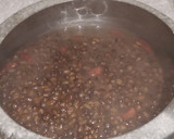 A picture of step 4 of Daal Makhni.