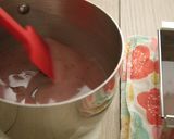 A picture of step 9 of Cherry Blossoms and Matcha ''MIZU-YOKAN'' (White Bean Jelly).