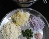 A picture of step 1 of Soya Sattu Seekh Kebab.