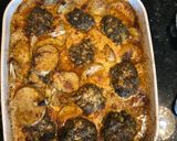 A picture of step 4 of Kofta in tahini sauce.