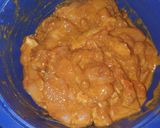 A picture of step 2 of Chilli Chicken.