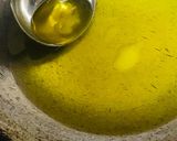 A picture of step 2 of Mysore pak sweet.