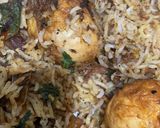 A picture of step 5 of Egg biryani.