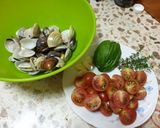 Pas rețetă Spaghetti cu vongole și roșii cherry 1 fotografie