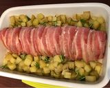 A picture of step 15 of Baked Chicken Roll with Potatoes.