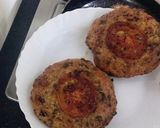 A picture of step 4 of Chicken kabab cheese sandwich 😋.