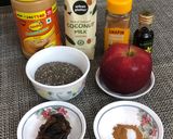 A picture of step 1 of Blended Apple Chia Pudding.