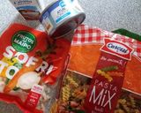 Foto del paso 1 de la receta: Espirales trisabor con salsa de atún